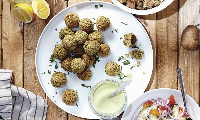 Baked Green Falafel With Pea Protein By Terry Hope Romero Foundation G E